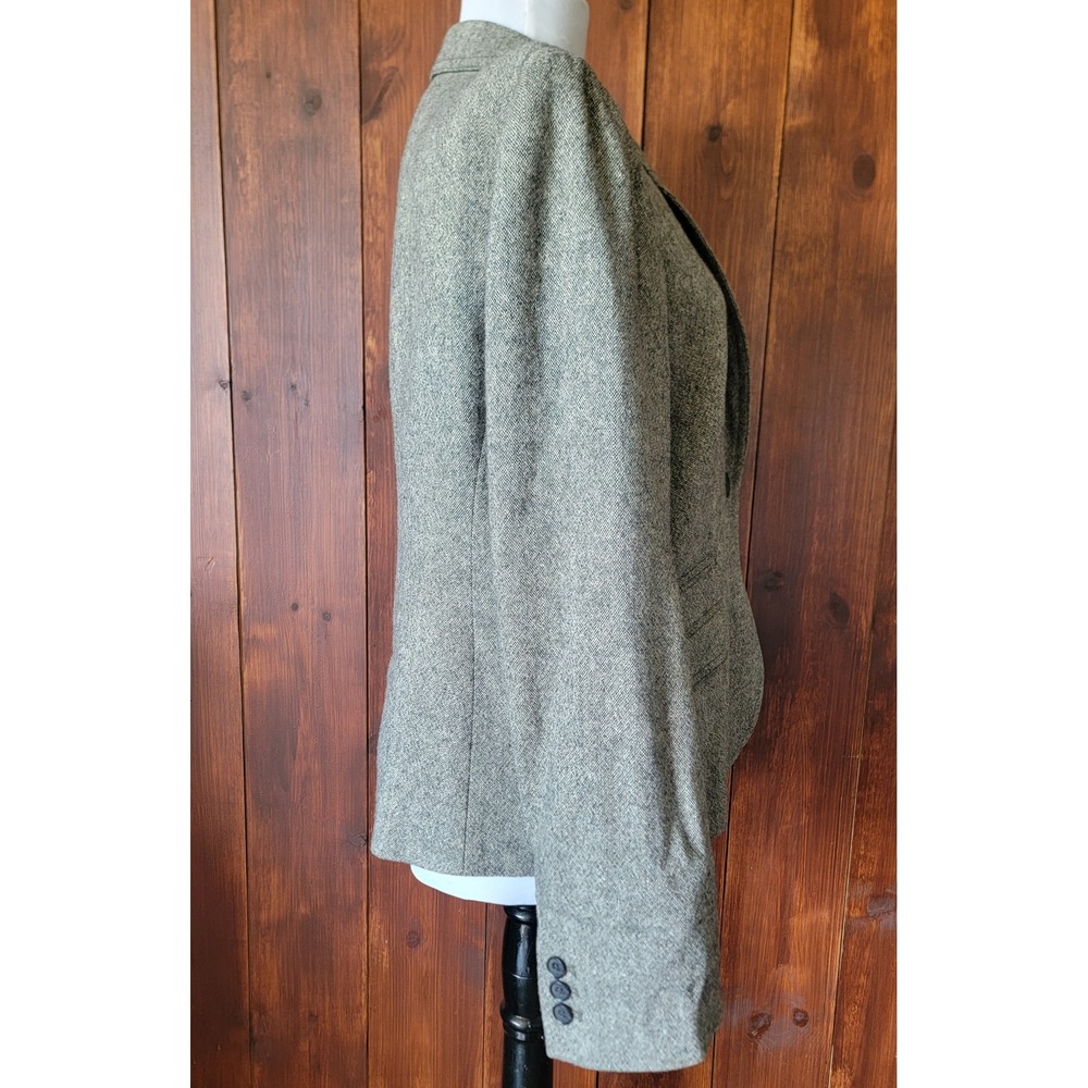 J.Crew Schoolboy Tweed Blazer Women's 14 Gray Wool Blend Textured Career Jacket - Picture 13 of 16